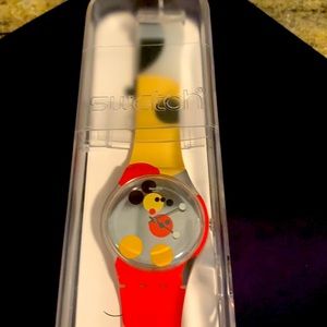 🔥Limited edition Mickey Mouse swatch watch NEWbox